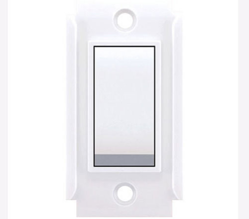 220 Volt Rated Voltage Rectangular Shaped White Plastic Body Anchor Electrical Modular Switch