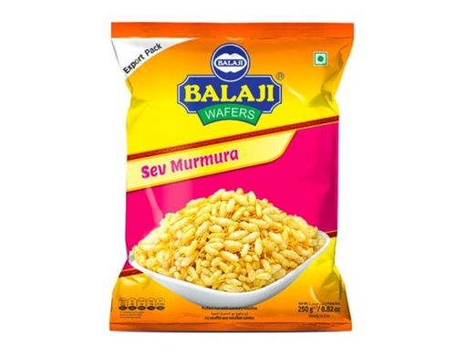 250 Gram Salty And Delicious Food Grade Fried Wafers Sev Murmura Namkeen