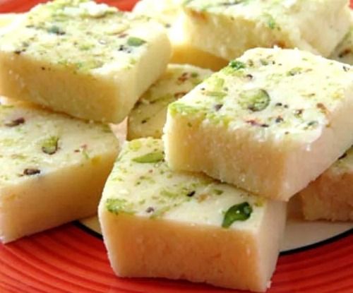 A Grade 100% Pure Healthy Sweet And Delicious Handmade Square Mawa Barfi Broken (%): 0%