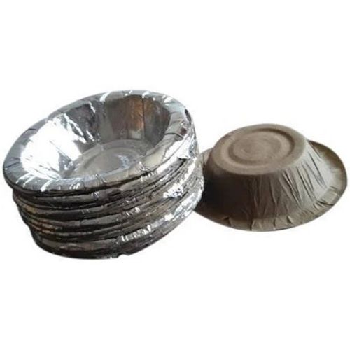 Ecofriendly And Biodegradable Silver Coated Plain Paper Disposable Round Dona