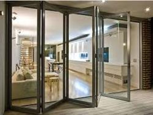 Eco-Friendly Fabricated Durability Aluminium Black Plain Door For Indoor And Outdoor