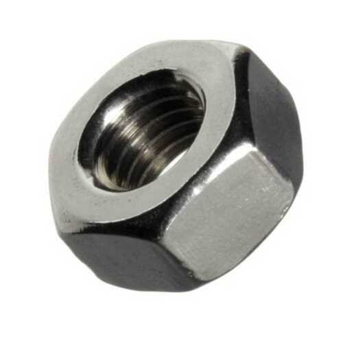 Mild Steel Nuts For Fitting 5-10 Mm Thickness Hexagonal Shape Silver Color