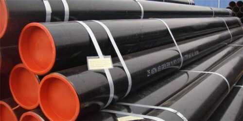 Mild Steel Seamless Pipe, 6 Meter Unit Pipe Length, Black Color Polished