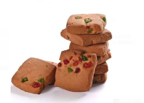 Pack Of 1 Kilogram Square Shaped Sweet And Delicious Tutti Fruiti Cookies