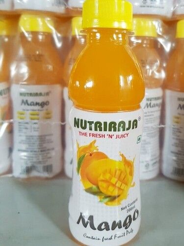 White Pack Of 200 Ml 0% Alcohol Nutriraja Pure Juicy And Fresh Mango Juice