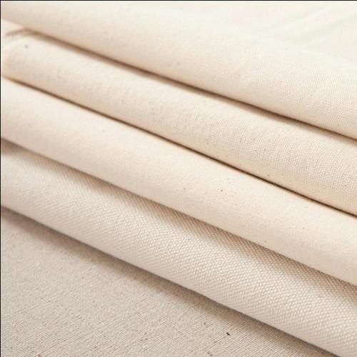 Plain Cream Color Cotton Fabrics