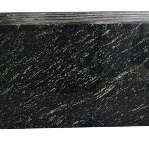 Polished Flooring Black Granite Stone, Easy To Clean