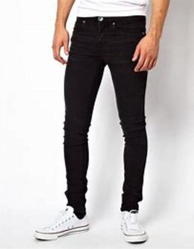 Straight Fitting Black Denim Jeans For Men Age Group: >16 Years