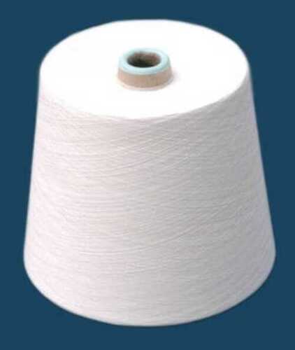 White Cotton Yarn For Textiles Industries, Available In Dyed, Plain, Raw Pattern