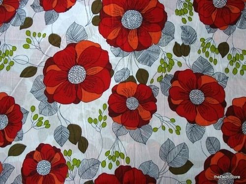 100% Pure Printed Cotton Fabric For Making Salwar Suit(Washable) Washable