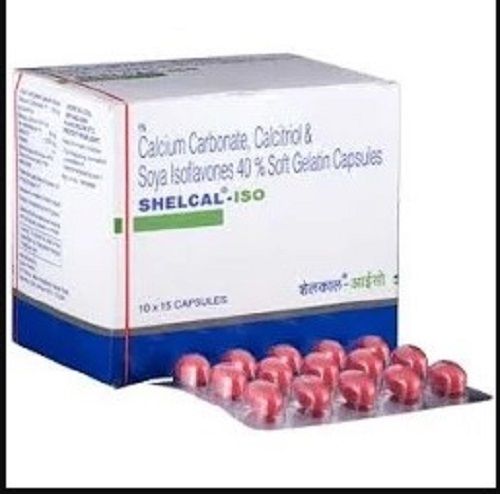 Calcium Carbonate Calcitriol And Soya Isofavores Capsules Pack Of 10x15 Capsules