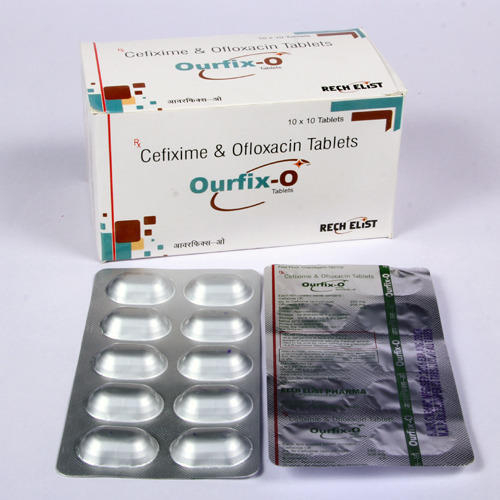 Cefixime Ofloxacin 200mg Tablet, 10x10 Tablets