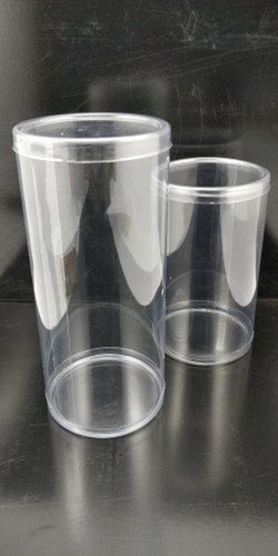 Disposable Transparent Cylindrical Acetate Box For Food Packaging