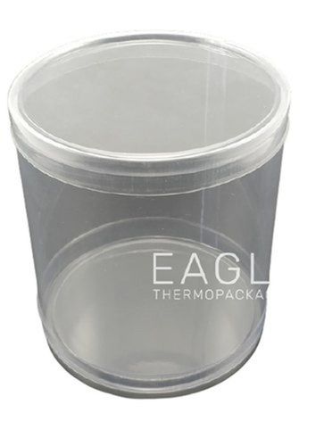 Disposable Transparent PVC Cylinder Box For Food Packaging