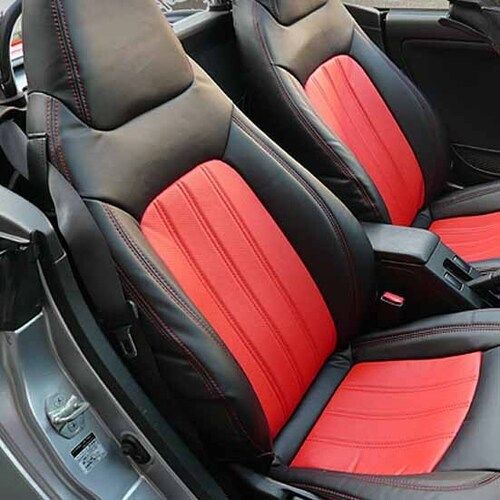 Dual Tone Color Leather Seat Cover For Four Wheeler Vehicles