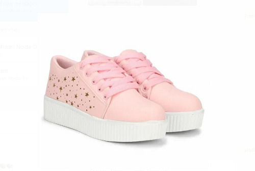 Fashion Comfortable And Stylist Casual Wear White Pink Shoes For Ladies at  Best Price in Agra