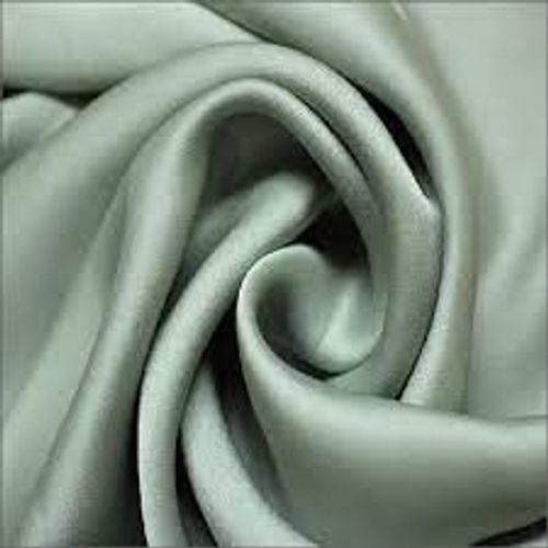 Grey Glossy Light Weight Pure Viscose Chinnon Plain Chiffon Fabric