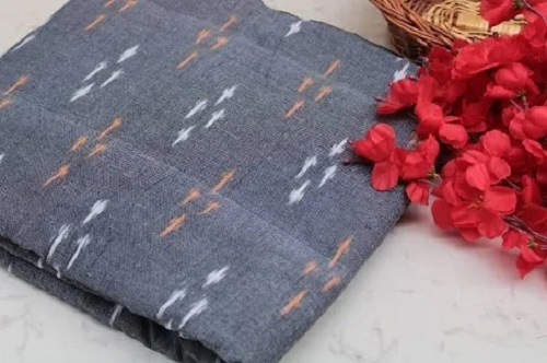 Ladies Unstitched Printed Cotton Salwar Suit - 100% Cotton, 90 Meters Long, 44 Inch Width, Grey Color | Breathable, Skin Friendly, Quick Dry, Cool Pass, Stylish Design