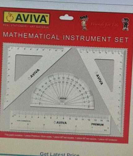 Mathematical Instrument Set / Geometry Set For School And College Usage