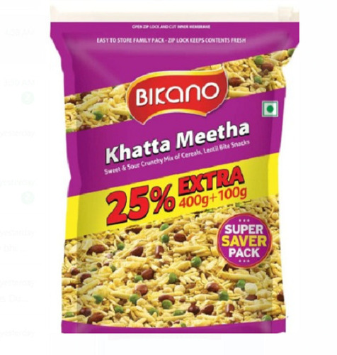 Pack Of 400 Gram Sweet And Salty Taste Bikano Khatta Meetha Namkeen