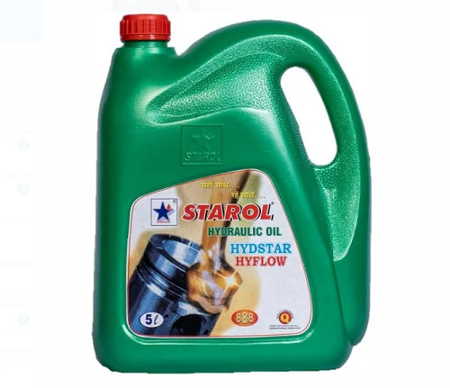 5 लीटर हाइड्रोकार्बन और मिनरल ऑटो मोटिव हाइड्रोलिक इंजन ऑयल का नीला पैक