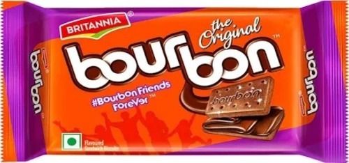 Rectangular Sweet And Crunchy Delicious Chocolate Flavor Britannia Bourbon Biscuits
