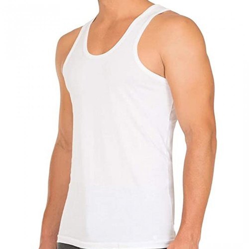 Sleeveless Men's Cotton Vest - Sizes S to XXL, Ivory White | Shrink Resistant, Fade Resistant, Highly Comfortable, Easy to Wash