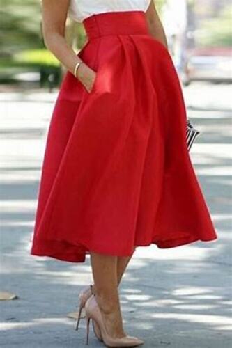 Stylish And Comfortable Easily Wearing Beautiful Silk Red Skirt For Ladies