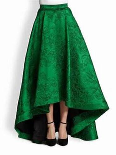 Stylish Women Fashionable And Incredibly Cozy Green Velvet Long Skirt For Ladies Length: 40 Inch (In)