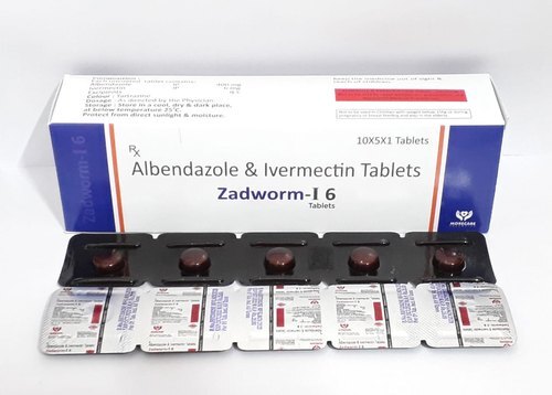 Multicolor Zadworm-I 6 Mg Tablets, 10X5X1 Pack