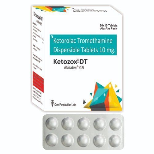 10Mg Ketorolac Tromethamine Dispersible Ketozox-Dt For Pain Relieve (20*10 Tablets) Specific Drug