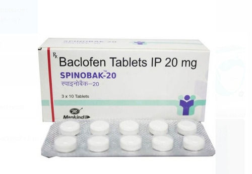 Baaclofen Tablets Ip 20 Mg Pack Of 3x10 Tablets