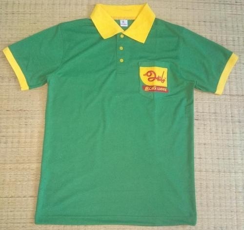 आरामदायक और धोने योग्य शॉर्ट स्लीव बॉयज़ यूनिफ़ॉर्म कॉटन टी शर्ट