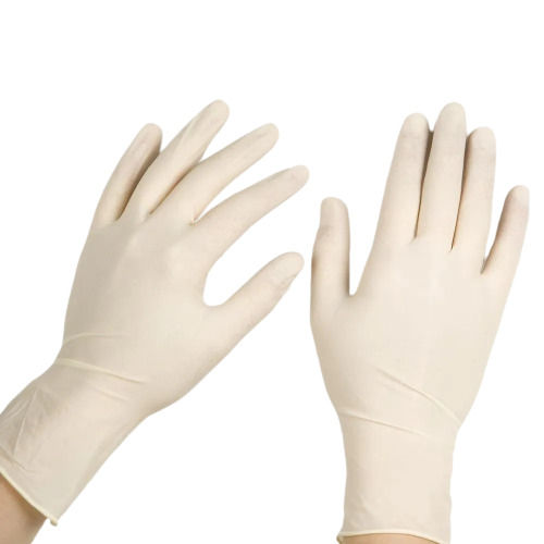 White Long Lasting Odor Free Comfortable Latex Examination Powder Free Gloves