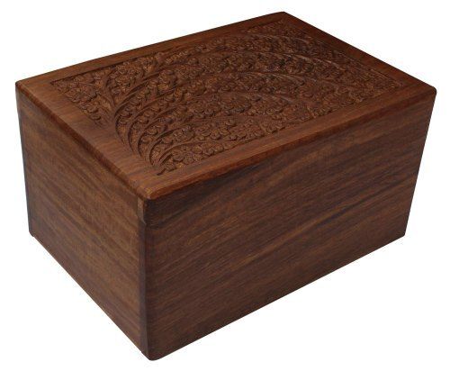 Stylish and Elegant Natural Wood Wooden Urns Box