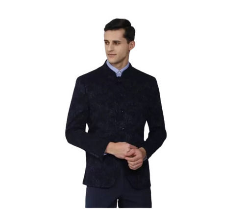 Regular Fit Full Sleeves Button Closure Plain Formal Blazer For Mens