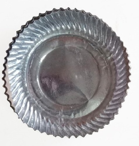 सिल्वर इको-फ्रेंडली और डिस्पोजेबल पेपर प्लेट