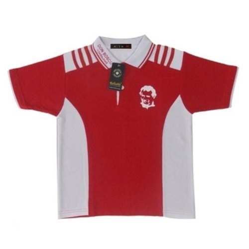 वॉशेबल और ब्रीथेबल शॉर्ट स्लीव्स रेड एंड व्हाइट कॉटन यूनिफ़ॉर्म टी शर्ट्स