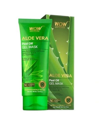 100ml Pack Size Green Alovera For Deep Cleansing Wow Peel Off Face Mask