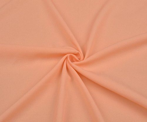 Peach 150 Gram, Washable Plain Pattern 44 Inch, Width Soft Cotton Fabric