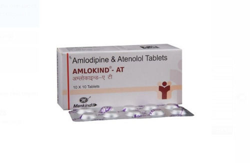 10X10 टैबलेट के पैक के साथ बारकोड स्कैनर Amlodipine और Atenolol टैबलेट 