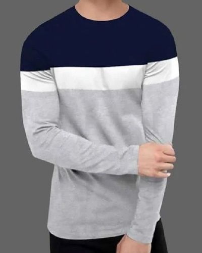 Casual Wear Comfortable And Washable Full Sleeves Cotton Men T Shirt