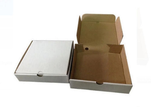 Eco Friendly Light Weight Square Plain Packaging Corrugated Box