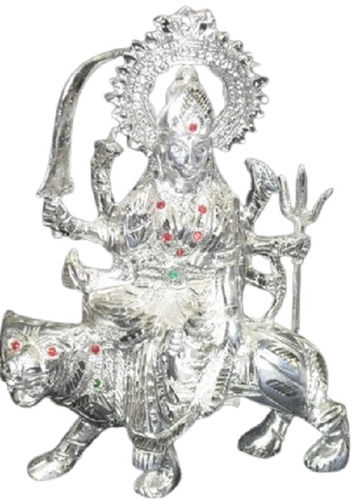 Hindu Theme Religious Polished Metal Silver God Statues  Age Group: Suitable For All Ages