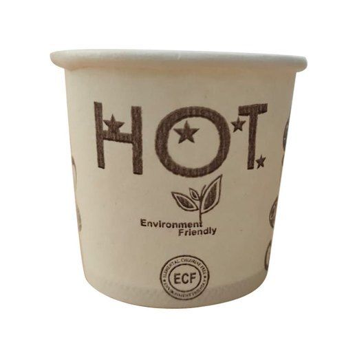 Light Weight Water Resistant Biodegradable Printed Paper Coffee Cup, 100 Ml 