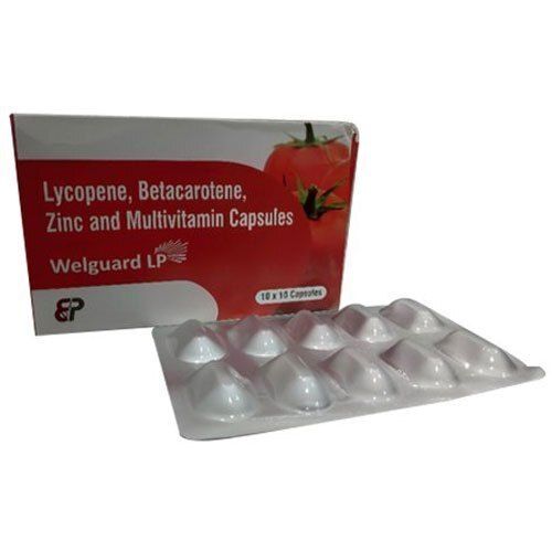 Medicine Grade Pharmaceutical Allopathic Lycopene Betacarotene Zinc Multivitamin Capsules