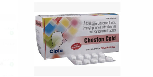 फेनिलफ्राइन हाइड्रोक्लोराइड और पेरासिटामोल, 25 X 10 टैबलेट सामान्य दवाएं