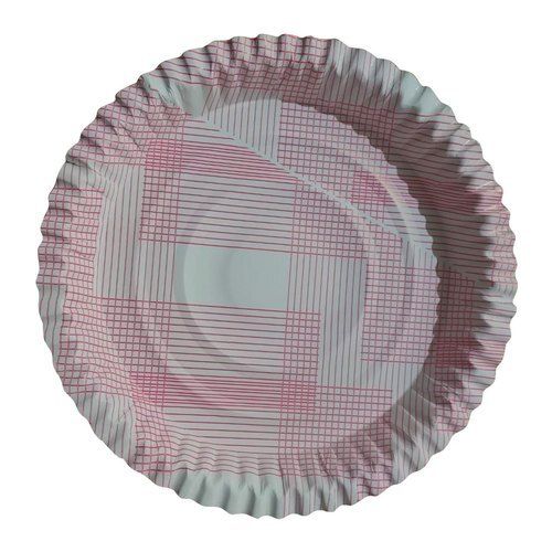 Premium Grade Lightweight Disposable Pink Paper Plates, Size 12 Inches