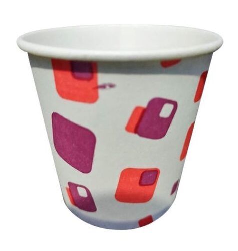 Recyclable And Disposable Printed White Paper Coffee Cup, Packed In Packets