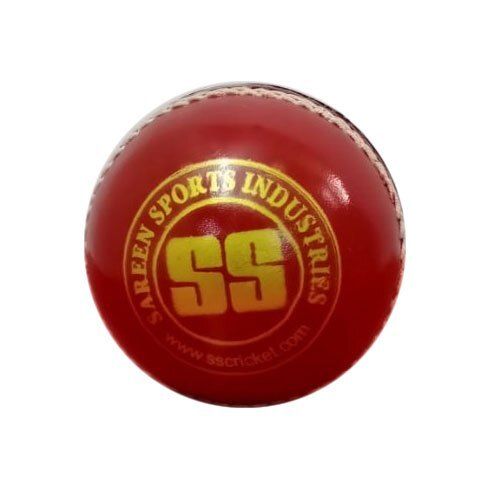 Round Shape Cricket Red Leather Ball For Playing(Stone Inside)